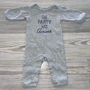 Hudson Baby Baby Boys “The Party Has Arrived” One-Piece Outfit 0–3 Months